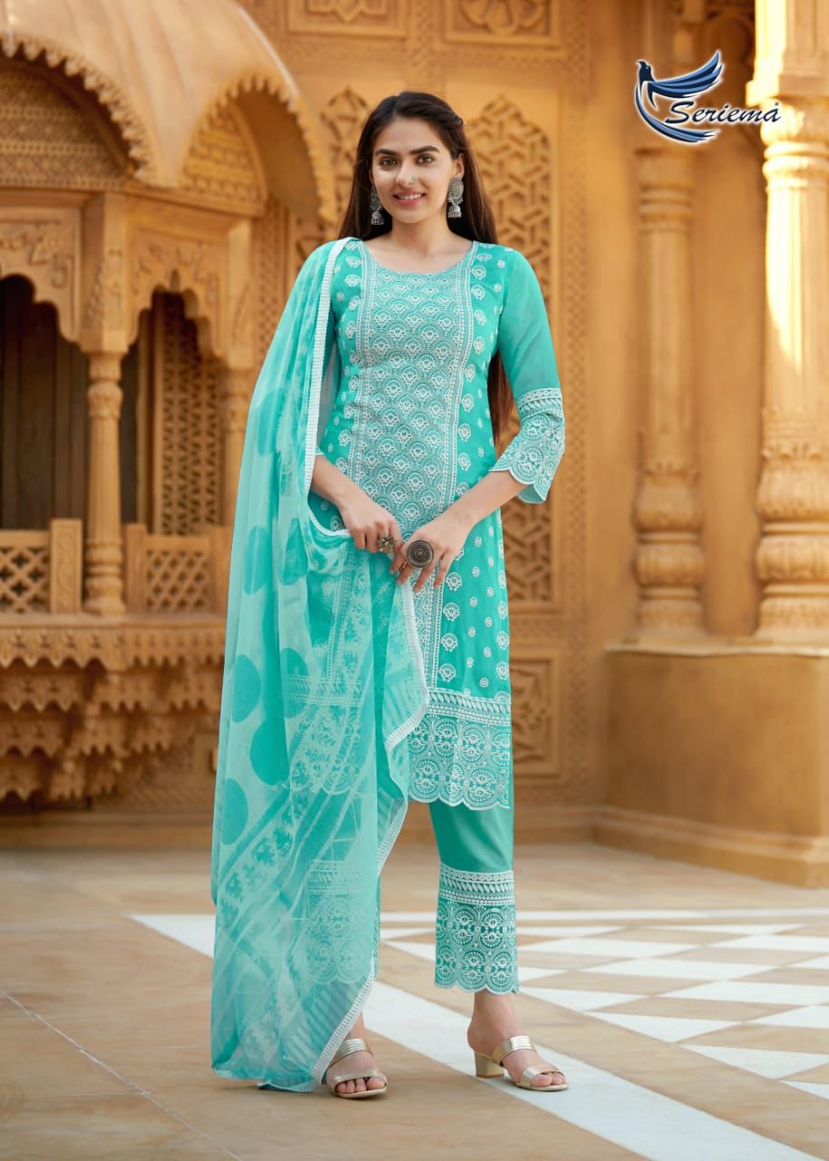 Seriema Kumb Destiny New Exclusive Wear Georgette Ready Made Suit Collection